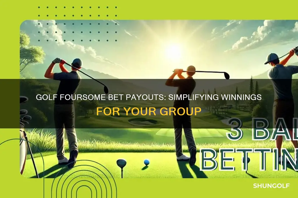 how do you pay out bets in a foursome golf