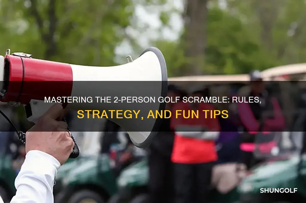 how do you play a 2 person golf scramble
