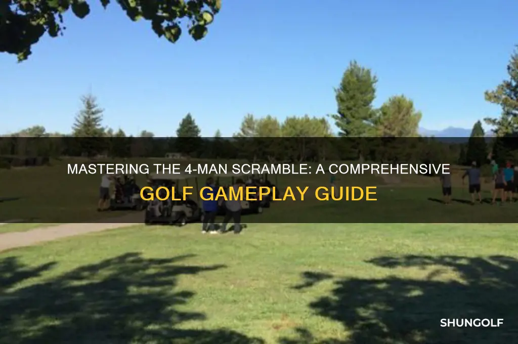 how do you play a 4 man scramble in golf