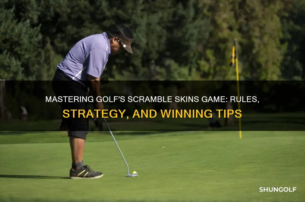 how do you play a scramble skins game in golf