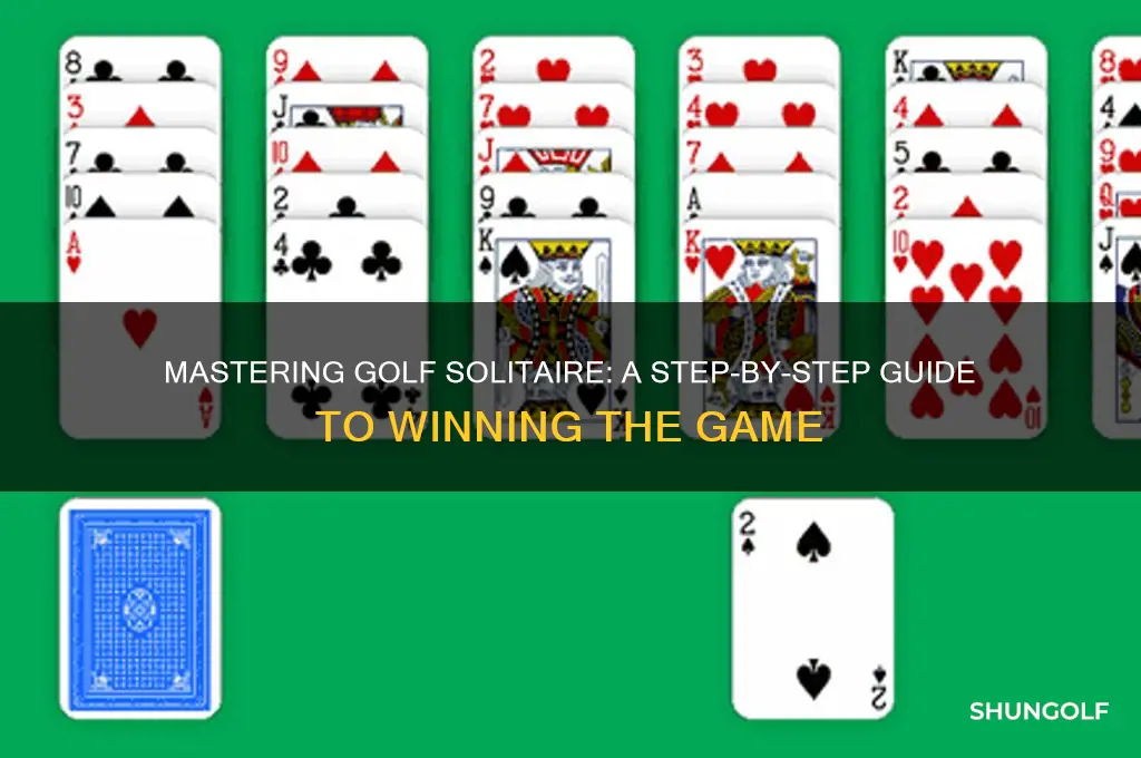 how do you play golf the solitaire card game