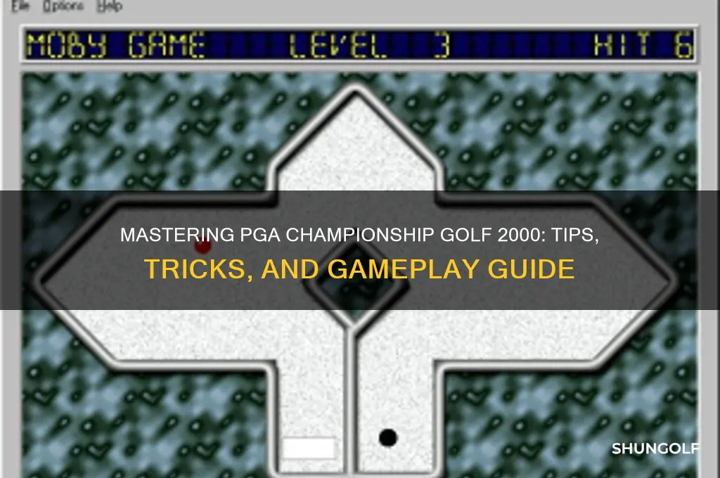 how do you play pga championship golf 2000