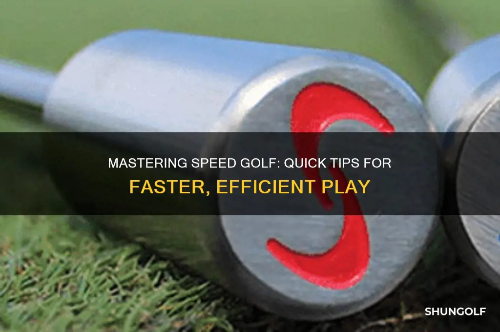 how do you play speed golf