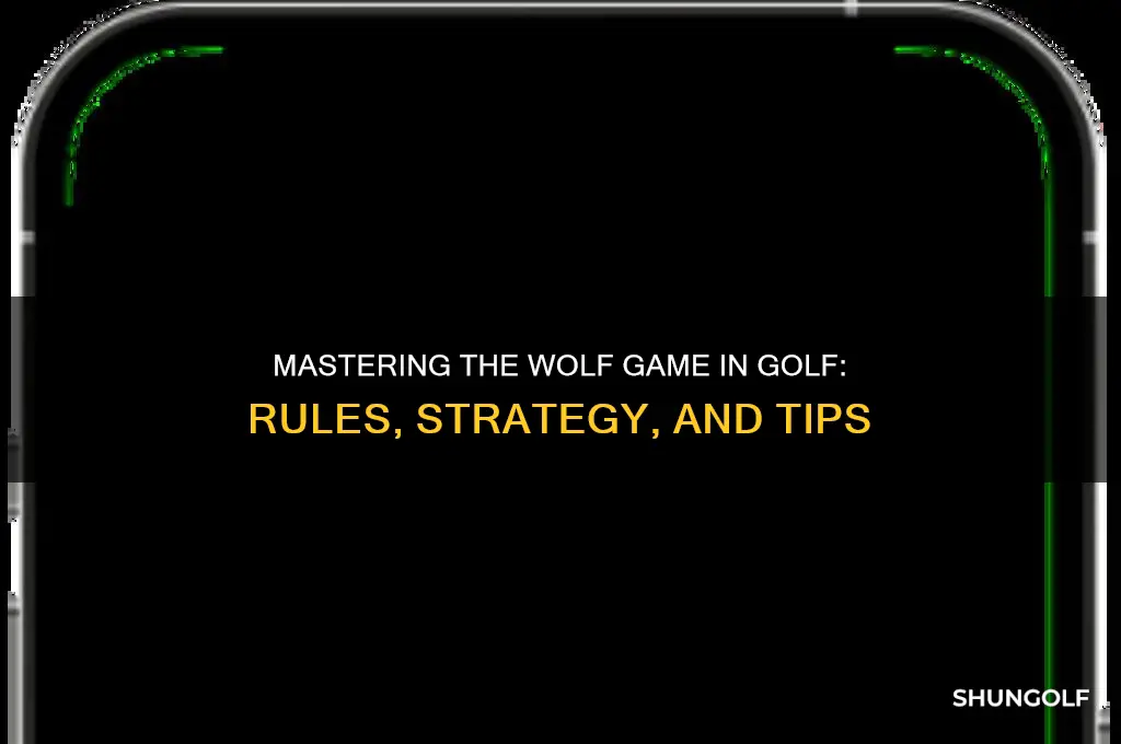 how do you play the gane wolf in golf