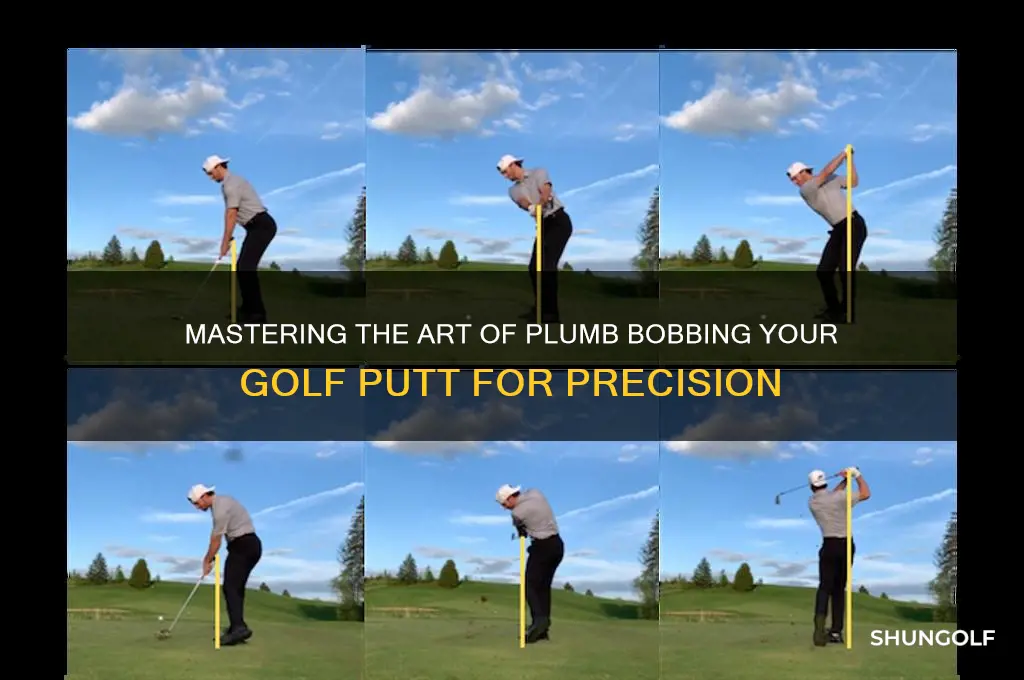 how do you plumb bob a golf putt
