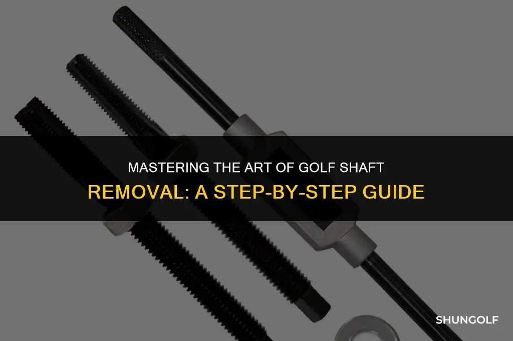 how do you pull a golf shaft