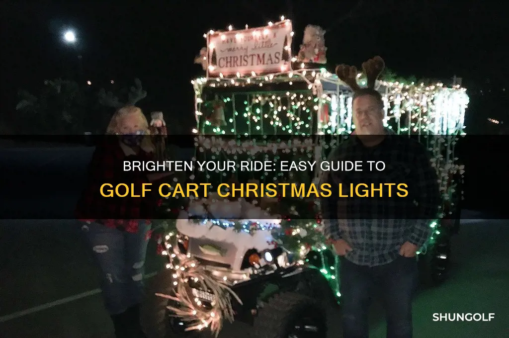 how do you put christmas lights on a golf cart