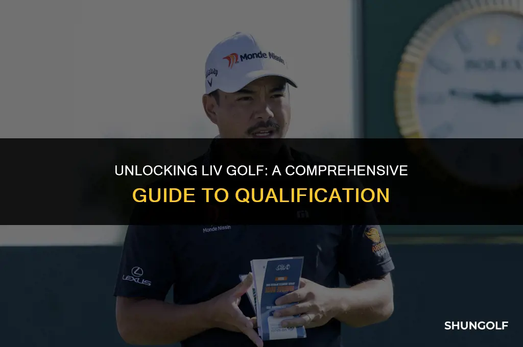 how do you qualify for liv golf