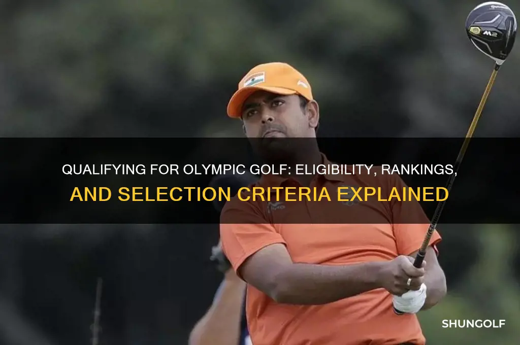 how do you qualify for olympic golf