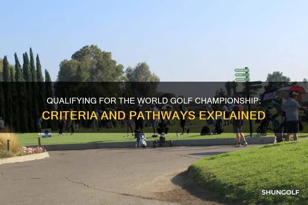 how do you qualify for the world golf championship