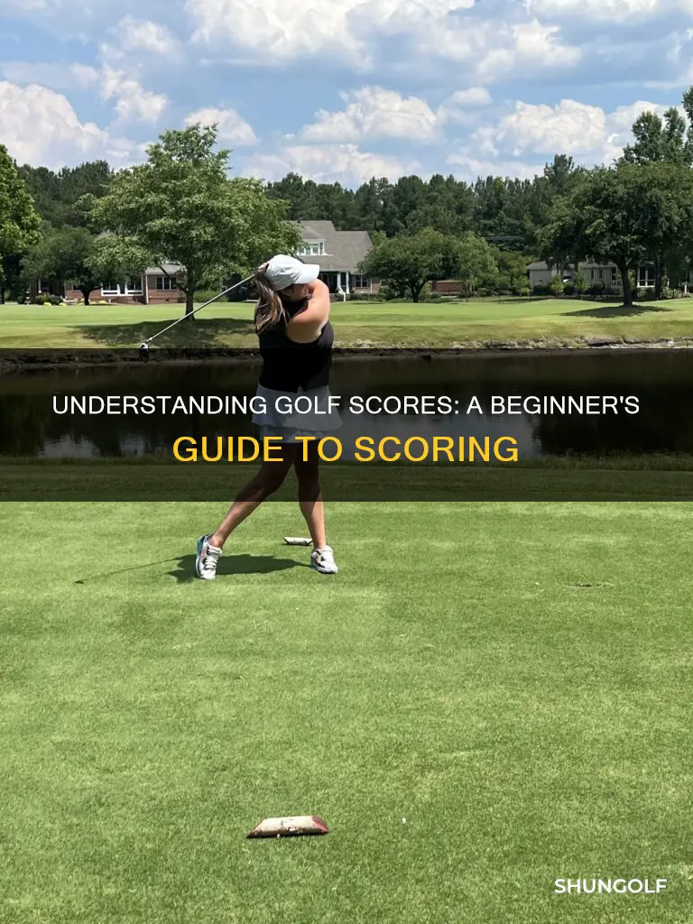 how do you read golf scores