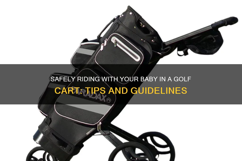 how do you ride a baby in a golf cart