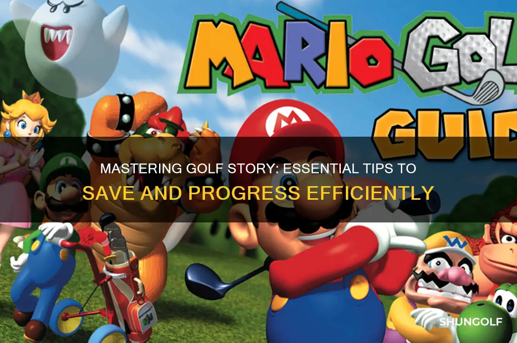how do you save in golf story