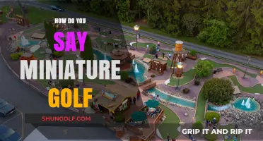 Miniature Golf: What's in a Name?
