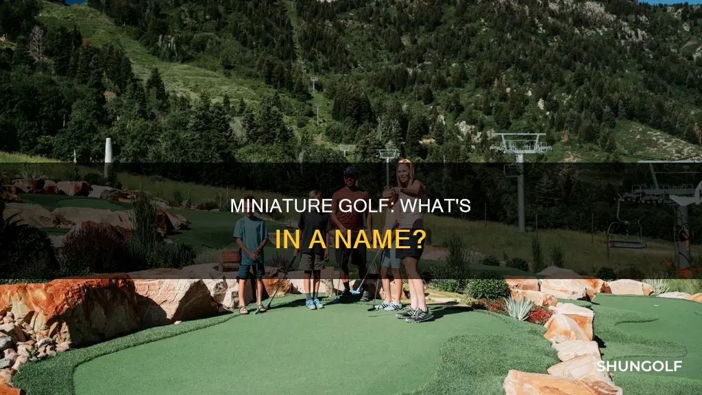 how do you say miniature golf