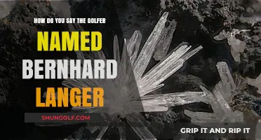 Pronouncing Bernhard Langer's Name: A Golfer's Guide to Proper Enunciation