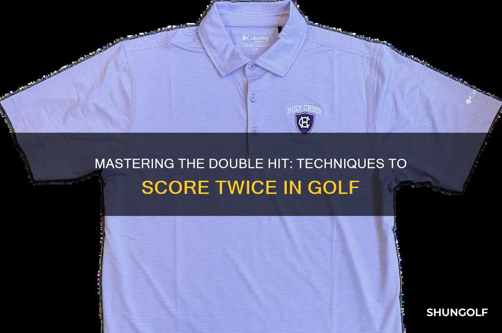 how do you score a double hit in golf