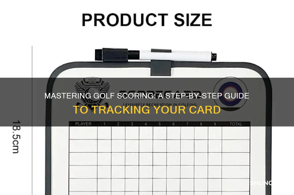 how do you score a golf card