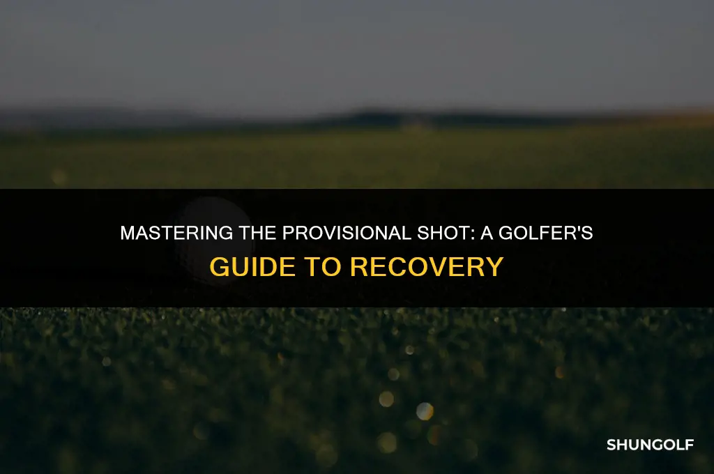 how do you score a provisional shot in golf