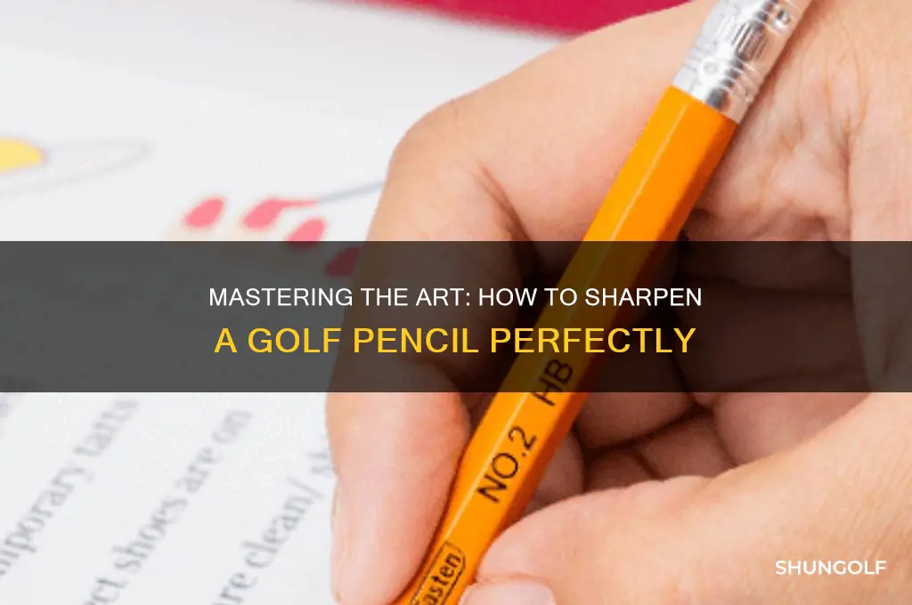 how do you sharpen a golf pencil