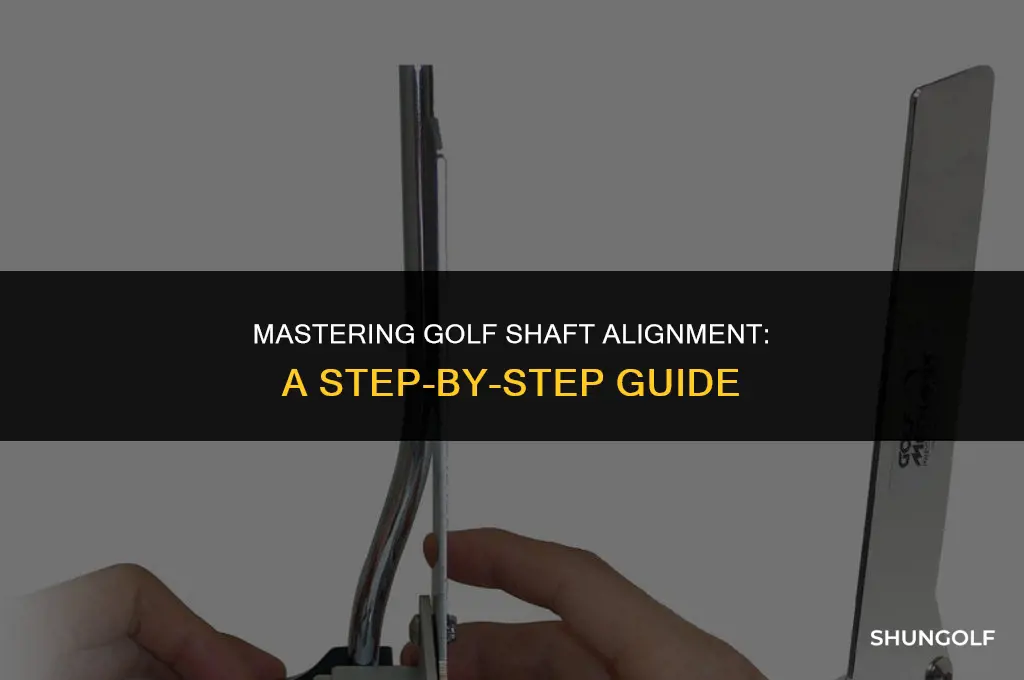 how do you spine align a golf shaft