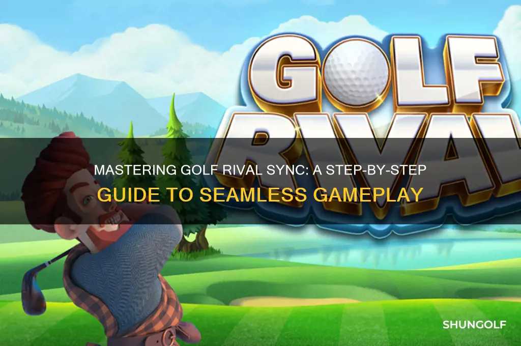 how do you synchronize the golf rival game