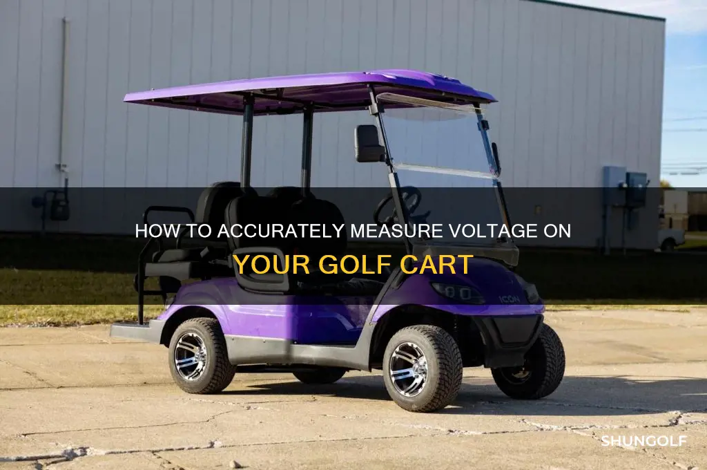 how do you tell the volts on a golf cart