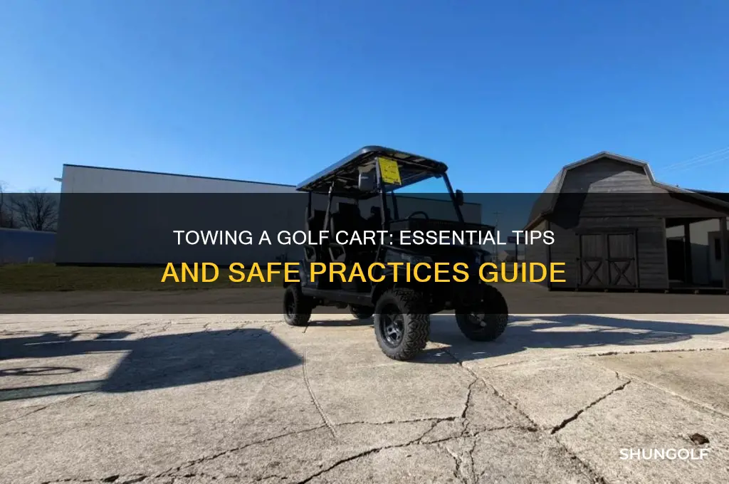 how do you tow a golf cart