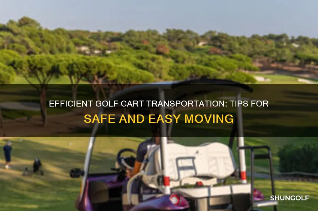 how do you transport a golf cart