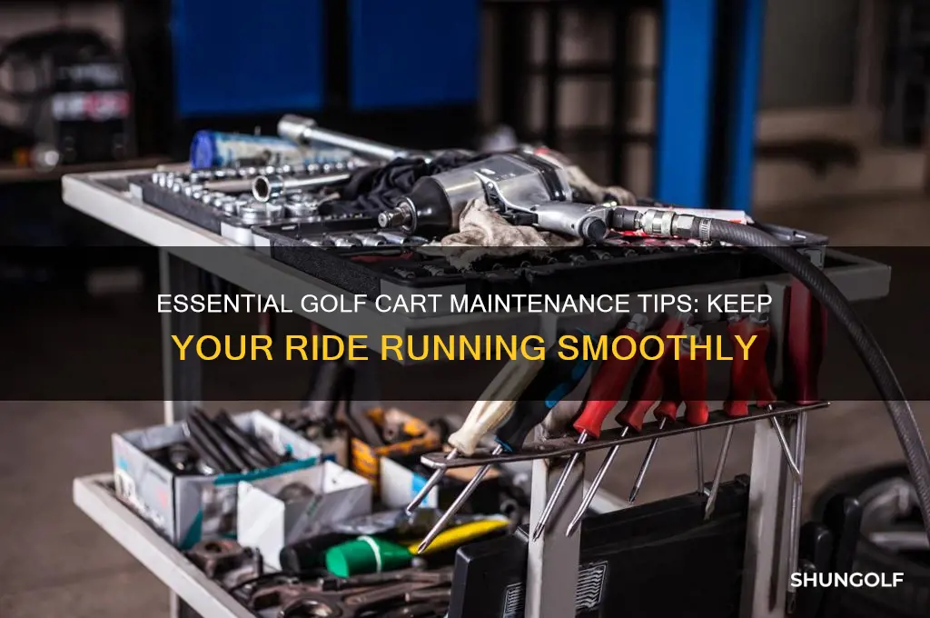 how do you turn your golf cart to maintenance