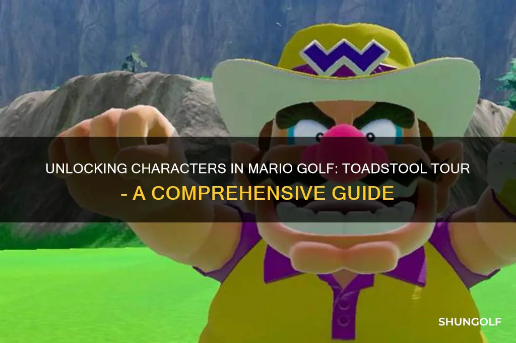 how do you unlock characters in mario golf toadstool tour