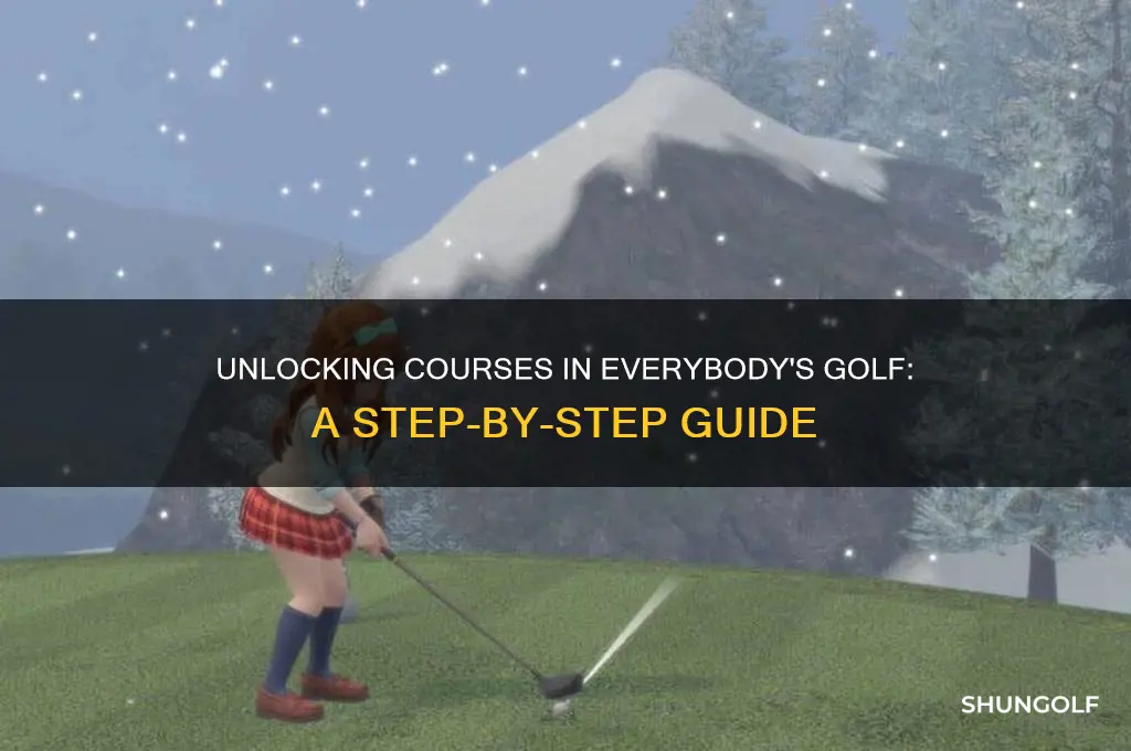 how do you unlock courses in everybody