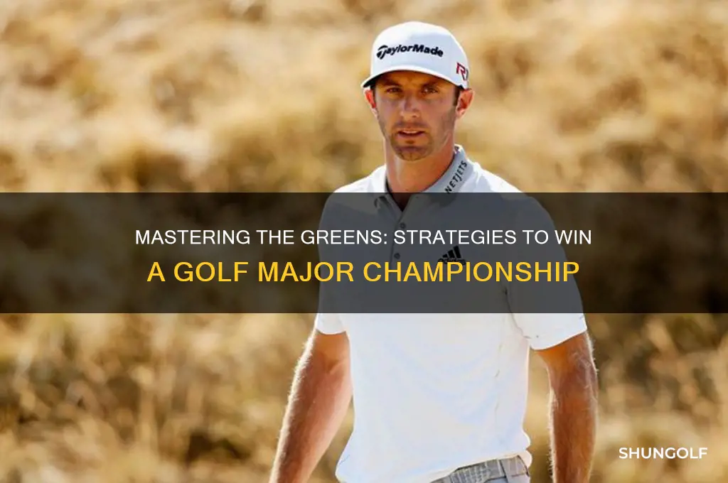 how do you win a golf major