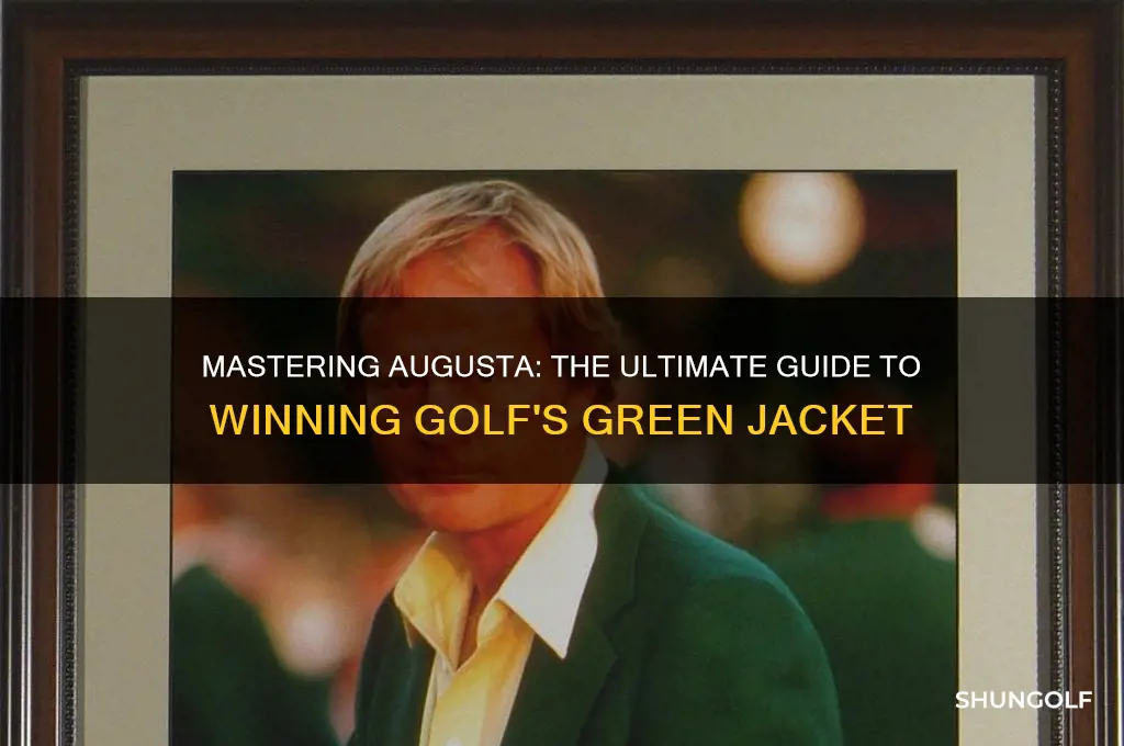 how do you win a green jacket in golf