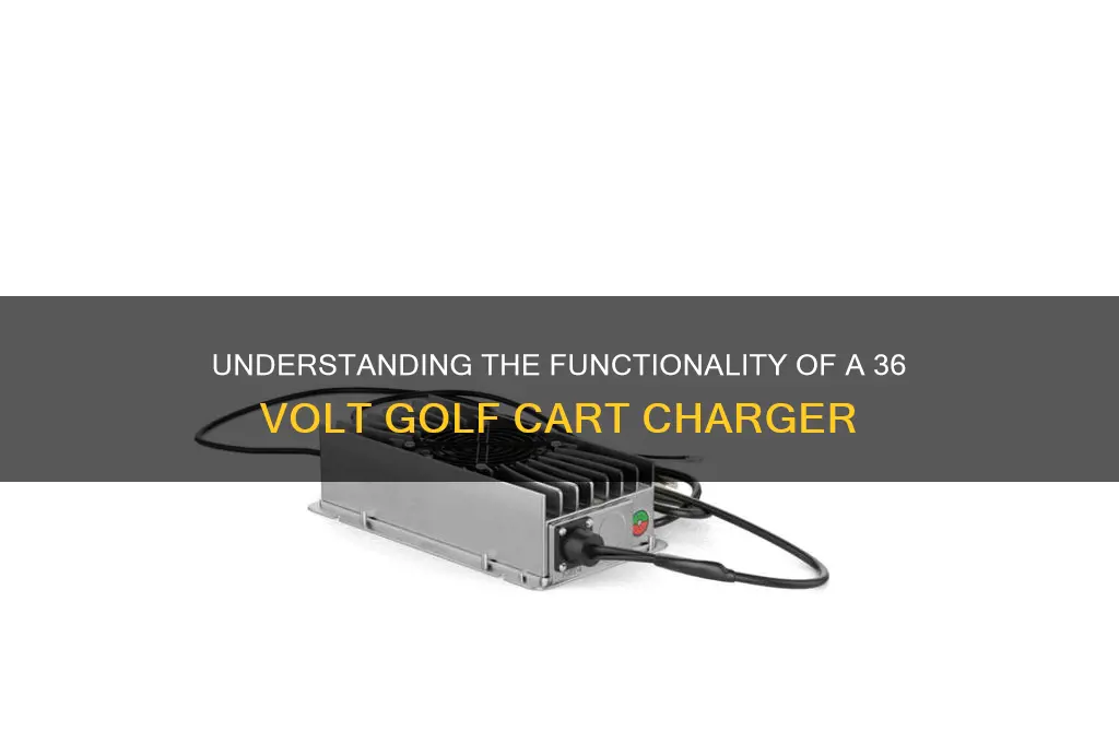 how does a 36 volt golf cart charger work