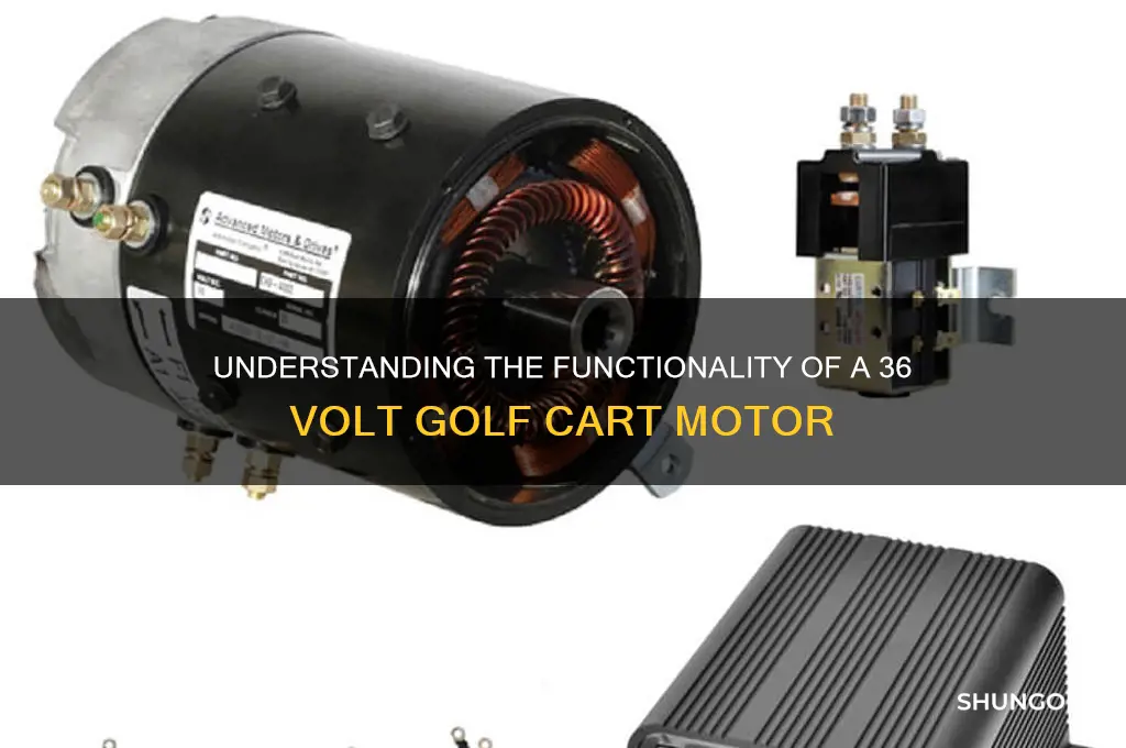 how does a 36 volt golf cart motor work