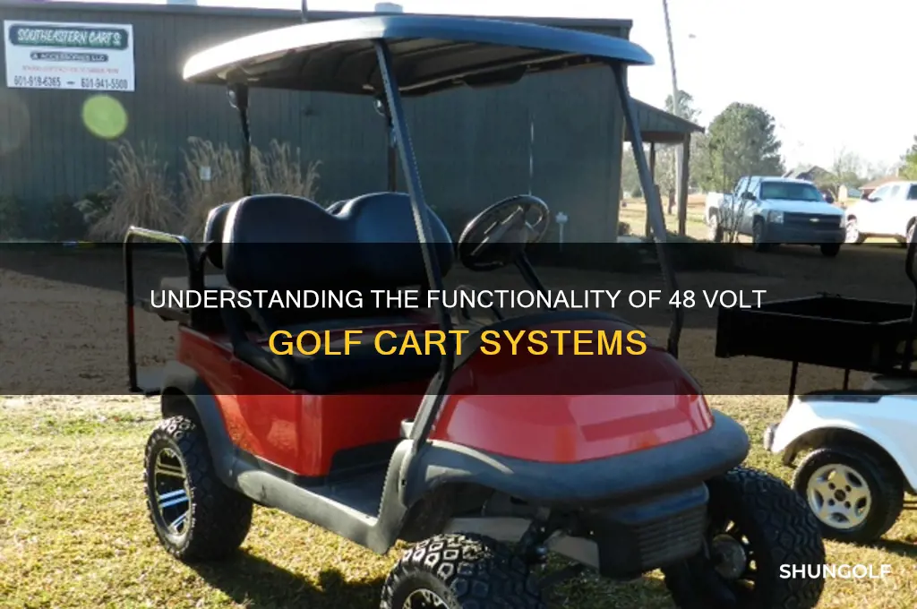 how does a 48 volt golf cart work