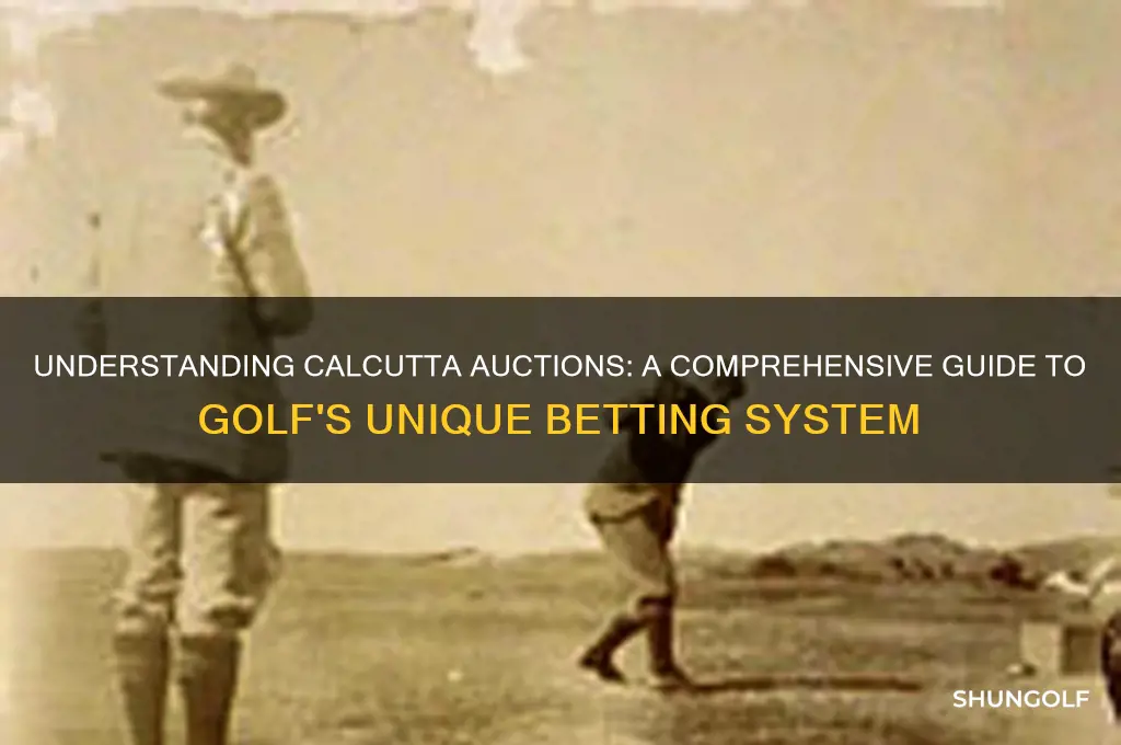 how does a calcutta work in golf