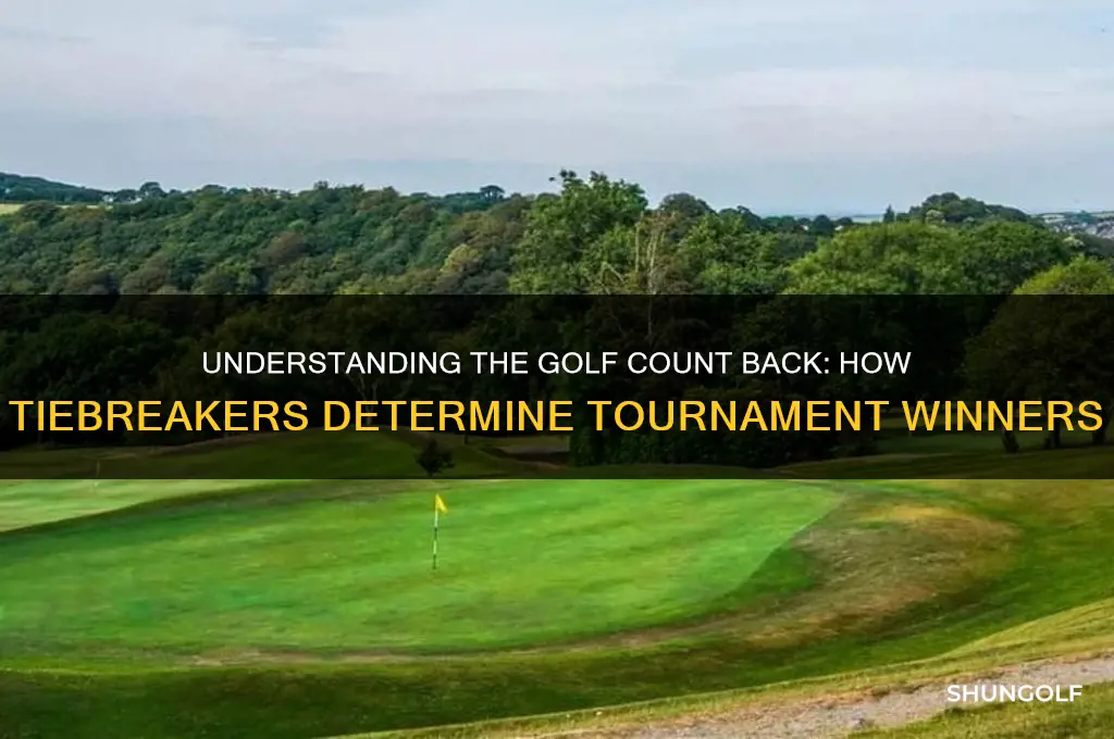 how does a count back work in golf