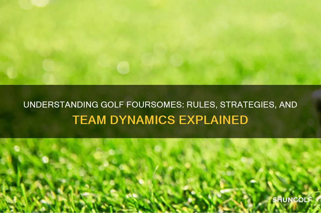 how does a foursome work in golf