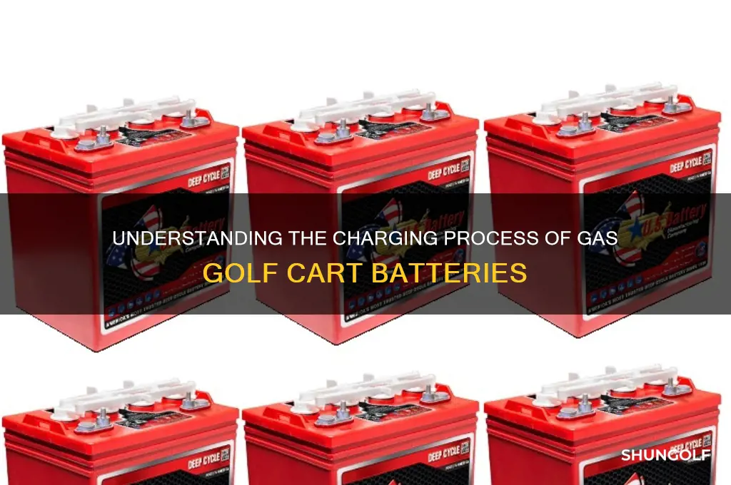 how does a gas golf cart battery charge