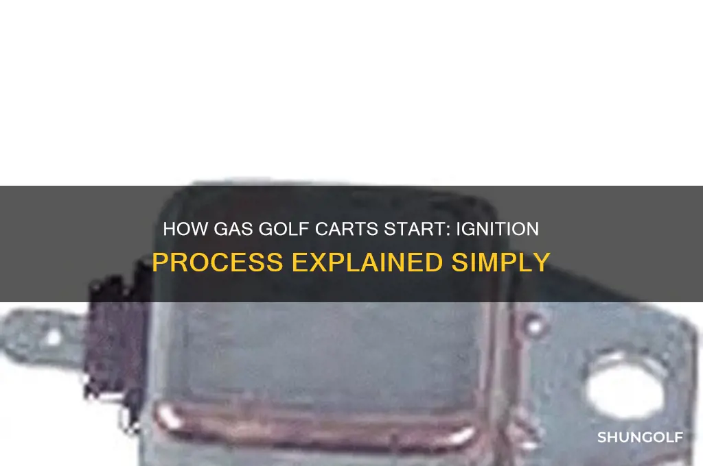 how does a gas golf cart start
