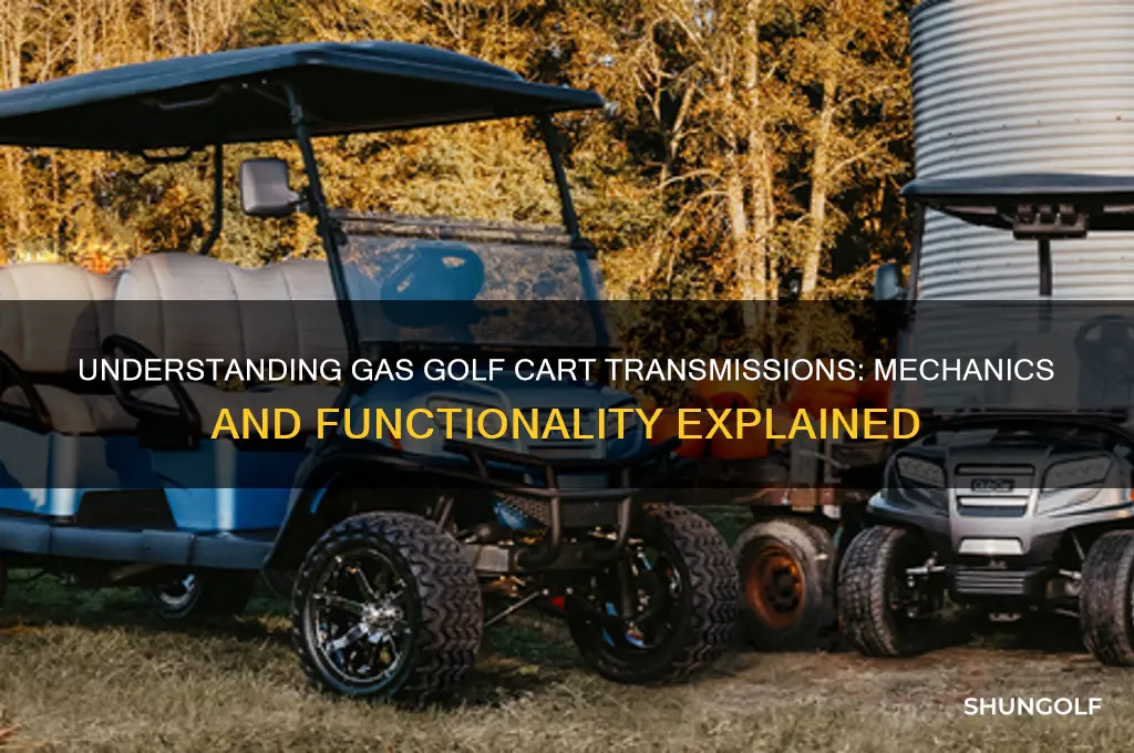 how does a gas golf cart transmission work