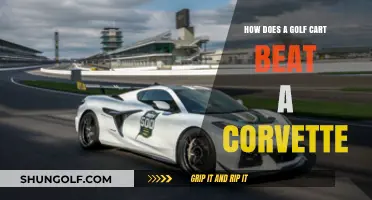 Golf Cart vs. Corvette: Unlikely Victory in Surprising Showdown