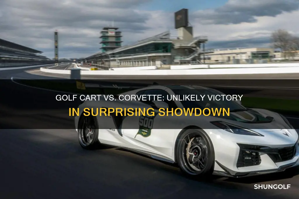 how does a golf cart beat a corvette