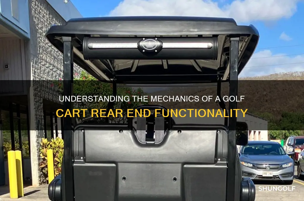 how does a golf cart rear end work