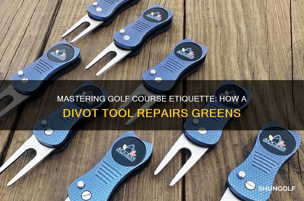 how does a golf divot tool work