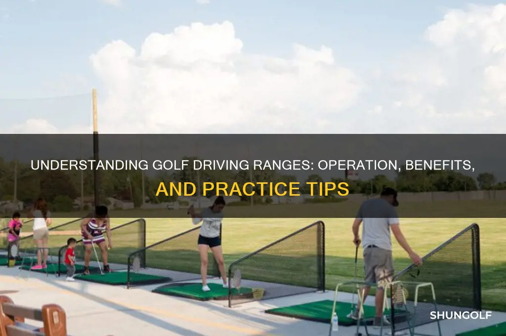 how does a golf driving range work