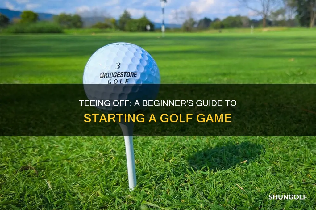how does a golf game start