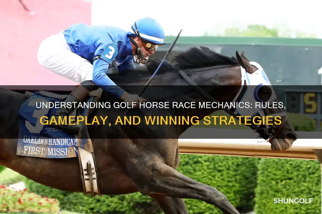 how does a golf horse race work